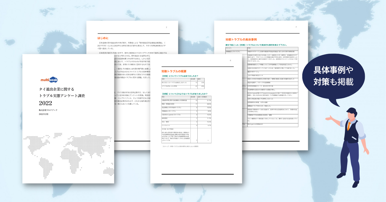 タイ企業進出に関するトラブル実態アンケート調査レポート【2022年版】